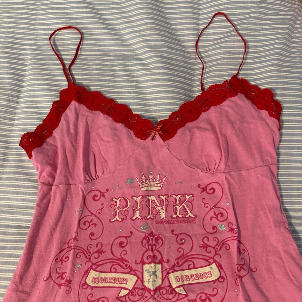 Y2K PINK Victorias Secret Slip Dress Rare - Picture 3 of 5